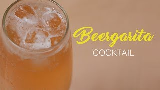 Homemade Beergarita Cocktail Recipe with Beer in Bar Style [upl. by Ariaic]