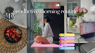 7am productive morning routine  my 8 step routine before work  wellness selfcare and growth [upl. by Dlabihcra720]