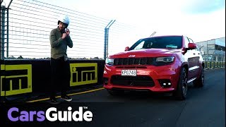 Jeep Grand Cherokee SRT 2017 review track test [upl. by Annayhs]