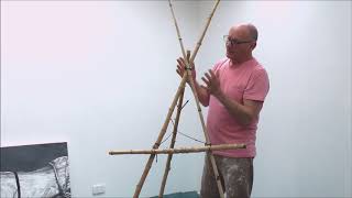 How to Make a Bamboo Easel [upl. by Ahsai]