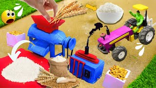 DIY Shocking Truth About Rice Making Machine NO ONE Tells You   Science Project  top 10 diy 🚜✨ [upl. by Aelyak]