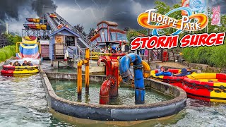 Storm Surge Spinning Water Ride at Thorpe Park 2021 4K [upl. by Aimal]