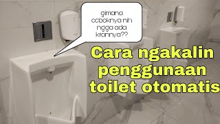 Tips cara menggunakan toilet otomatis  urinoir otomatis [upl. by Cozmo336]