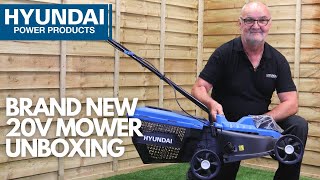 Unboxing the New Cordless Hyundai Lawnmower  The 20V MAX HY2193 [upl. by Healion869]