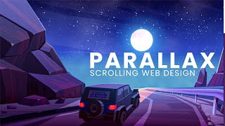 Parallax Scrolling Website  How to make animated website in HTML CSS JS [upl. by Solegnave]