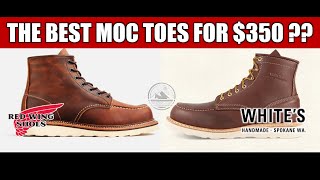 Red Wing Classic Moc 1907 vs Whites Boots Perry Moc Toe  Who Will Reign Supreme [upl. by Nwahsirhc334]