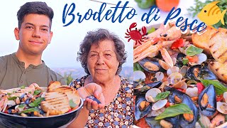 BRODETTO DI PESCE CON NONNA GINEVRA  Ricetta di San Benedetto  Lorenzo in cucina [upl. by Cadell852]