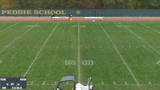 Peddie varsity boys football vs The Pennington School [upl. by Ekoorb]