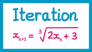 Iteration  GCSE Higher Maths [upl. by Wooster]