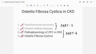 Osteitis Fibrosa Cystica in Chronic Kidney Disease Part2 [upl. by Rog535]