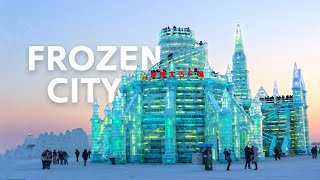 Inside Chinas Largest Ice City  Harbin Ice And Snow Festival Documentary [upl. by Aiduan365]