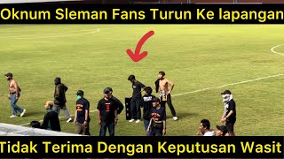 Kembali Terjadi Penonton Turun Ke Lapangan Usai kalah Laga Pss Sleman vs Persija [upl. by Ernesta]