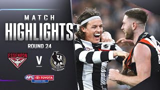 Essendon v Collingwood Highlights  Round 24 2023 [upl. by Carie]