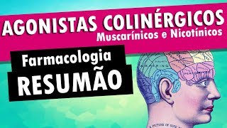 AGONISTAS COLINÉRGICOS  Muscarínicos e Nicotínicos  Farmacologia [upl. by Eet259]