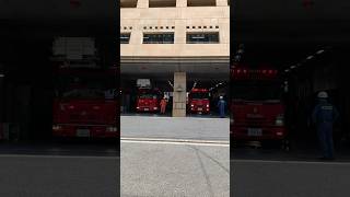 東京消防庁 本所消防署 消防車 firedepartment 消防 firetruck firerescue 東京消防庁 消防署 はしご車 laddertruck ポンプ車 [upl. by Finella277]