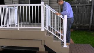 How To Install The Harmony Railing Aluminum Stair Panel [upl. by Auos]