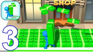 Moneyland  Gameplay Walkthrough Part 3 Stickman Moneyland New Update Full Game AndroidiOS [upl. by Lahcym973]