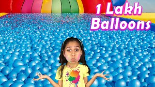 I Build Biggest Pool With 1 Lakh Water Balloons  Massive [upl. by Sedda]