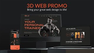 3D Web Promo  After Effects Template [upl. by Marj738]