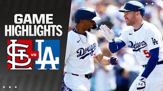 Cardinals vs Dodgers Game Highlights 32824  MLB Highlights [upl. by Enicul829]