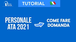 Come compilare domanda Personale ATA 20242027 — TUTORIAL NUOVO IN DESCRIZIONE [upl. by Enra]