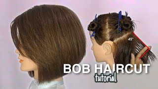 how toBOB HAIRCUTso easypotong rambut bob [upl. by Llerrod713]