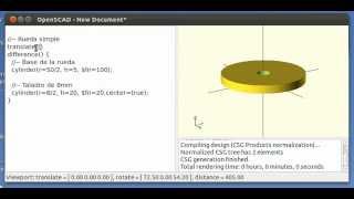 Microtutorial OpenScad 4 Taladros 414 [upl. by Chrissy]