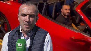 Shokohet Britania Shqiptari me Ferrari 300000€ Shkrimi që tronditi rrjetin  Shqipëria Live [upl. by Acima800]