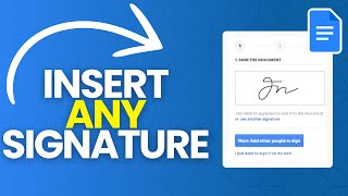 How to Insert ANY Signature in Google Docs 2024 [upl. by Dove342]