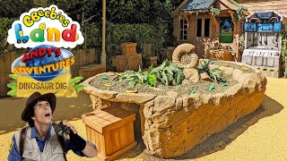 Andys Adventures Dinosaur Dig in CBeebies Land Alton Towers May 2022 4K [upl. by Notlok]