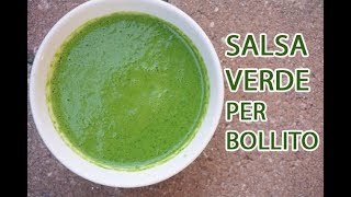 SALSA VERDE PER BOLLITO in 5 MINUTI  ricetta originale della Confraternita del Bollito [upl. by Anayt480]