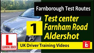 Farnborough Driving test routes test center to Aldershot part 01 [upl. by Salot]