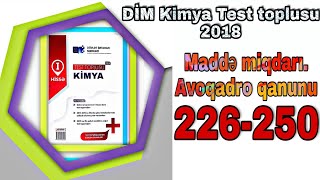 DİM Test toplusu 2018 Maddə miqdarı Avoqadro qanunu 226250 [upl. by Garner]