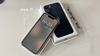 ￼iPhone 13 midnight blue unboxing  accesorios📦  español 🫐 [upl. by Jesh]