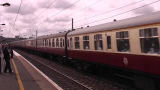 4464 Bittern passes Grantham on the Ebor Streak special to York [upl. by Orvil327]