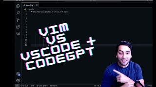 VIM vs VSCode  CodeGPT Programar con lenguaje natural [upl. by Grosz]