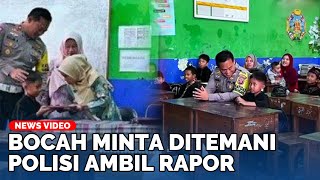 Tangis Haru Ibu Bocah SD Minta Ditemani Polisi Ambil Rapor Kini dapat Beasiswa dan Dibuatkan Usaha [upl. by Barbette69]