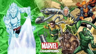 Marvel Champions  Iceman vs Los 6 Siniestros [upl. by Cacilie496]