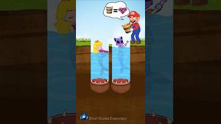 Take The Water Challenge 💦 Competition Mario vs Waluigi 💚 shorts shortvideo viralshorts story [upl. by Mungo]