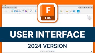 Fusion 360 User Interface Tutorial  2024 Interface [upl. by Clancy894]