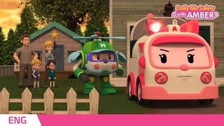 🚨 Daily life Safety with AMBER  EP 0126  Robocar POLI  Kids animation [upl. by Spanjian]