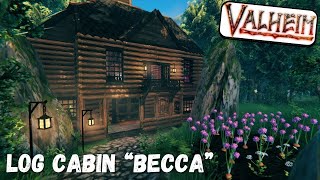 Built A House In The Woods Called Becca In Valheim  TimeLapse Gameplay Build [upl. by Eeral]