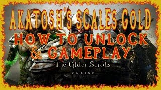 ESO  Akatoshs Scales Gold Dye Gameplay amp How to Unlock  Bodgan the Nightflame Dragon Boss  HD [upl. by Mcclain]