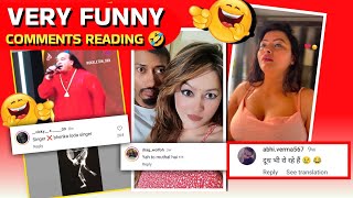 instagram funny reels comments 😂😂  Very Funny Reels [upl. by Aicitan]