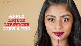 How To Apply Liquid Lipstick Like A Pro  Glamrs Tips amp Tricks [upl. by Nemzzaj47]