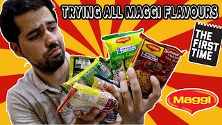 Trying all the Maggi Flavours for the First Time  Honest Maggi Review [upl. by Ender]