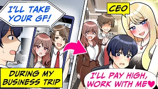 My GF Got Stolen By My Elite Colleague on My trip But the Beautiful CEO Saved Me RomCom Manga Dub [upl. by Brufsky859]