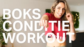 Conditie workout met boks oefeningen voor thuis  The Joy workout [upl. by Rosenkranz]