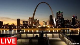 St Louis Skyline  St Louis Arch Live Cam  Enter the Gateway  Earthcam [upl. by Almira468]