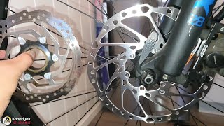 PAANO MAGKABIT NG ROTOR SHIMANO 160mm203mm UPGRADE [upl. by Basilio]